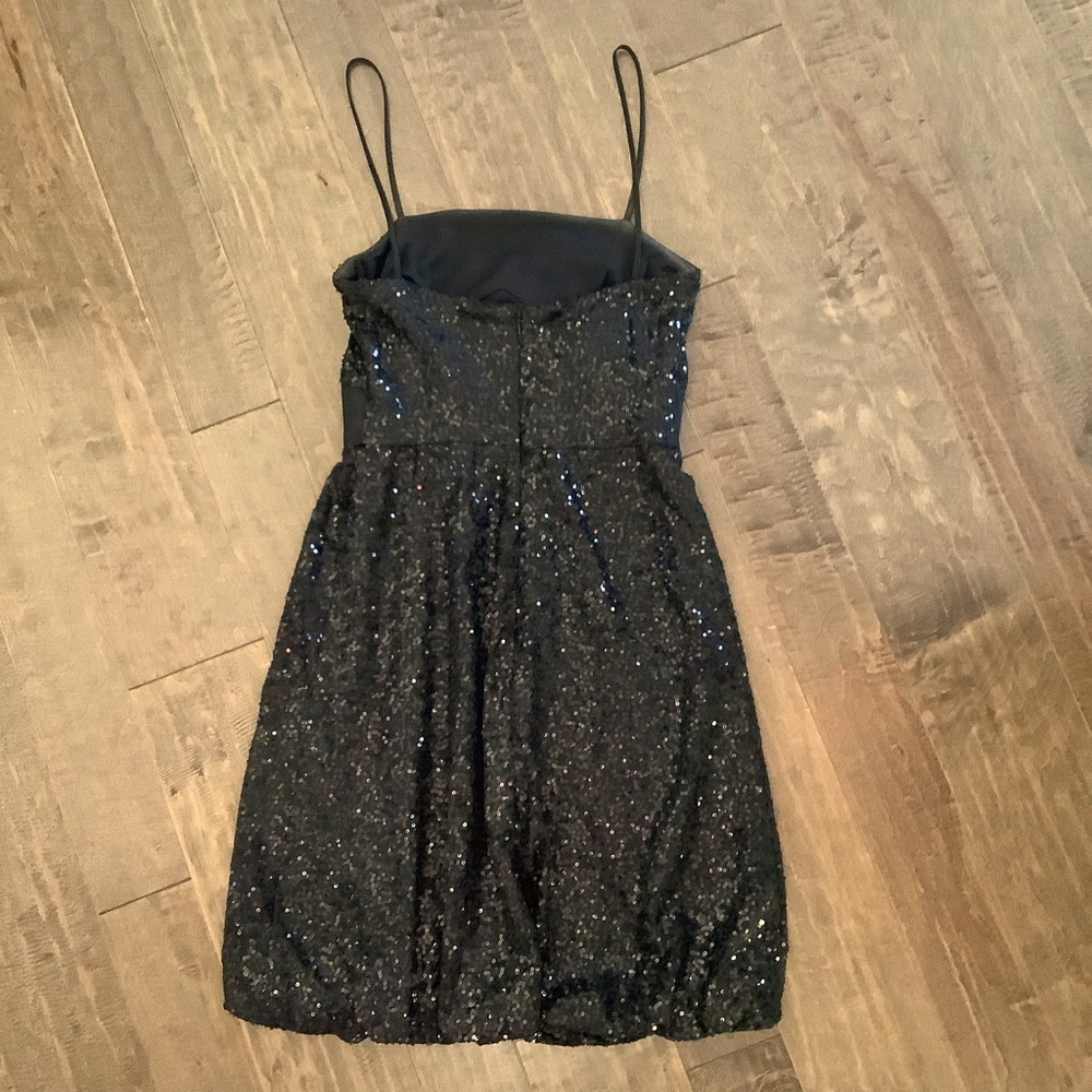 Cache Black Fully Lined Black Sequin Cocktail Dre… - image 4